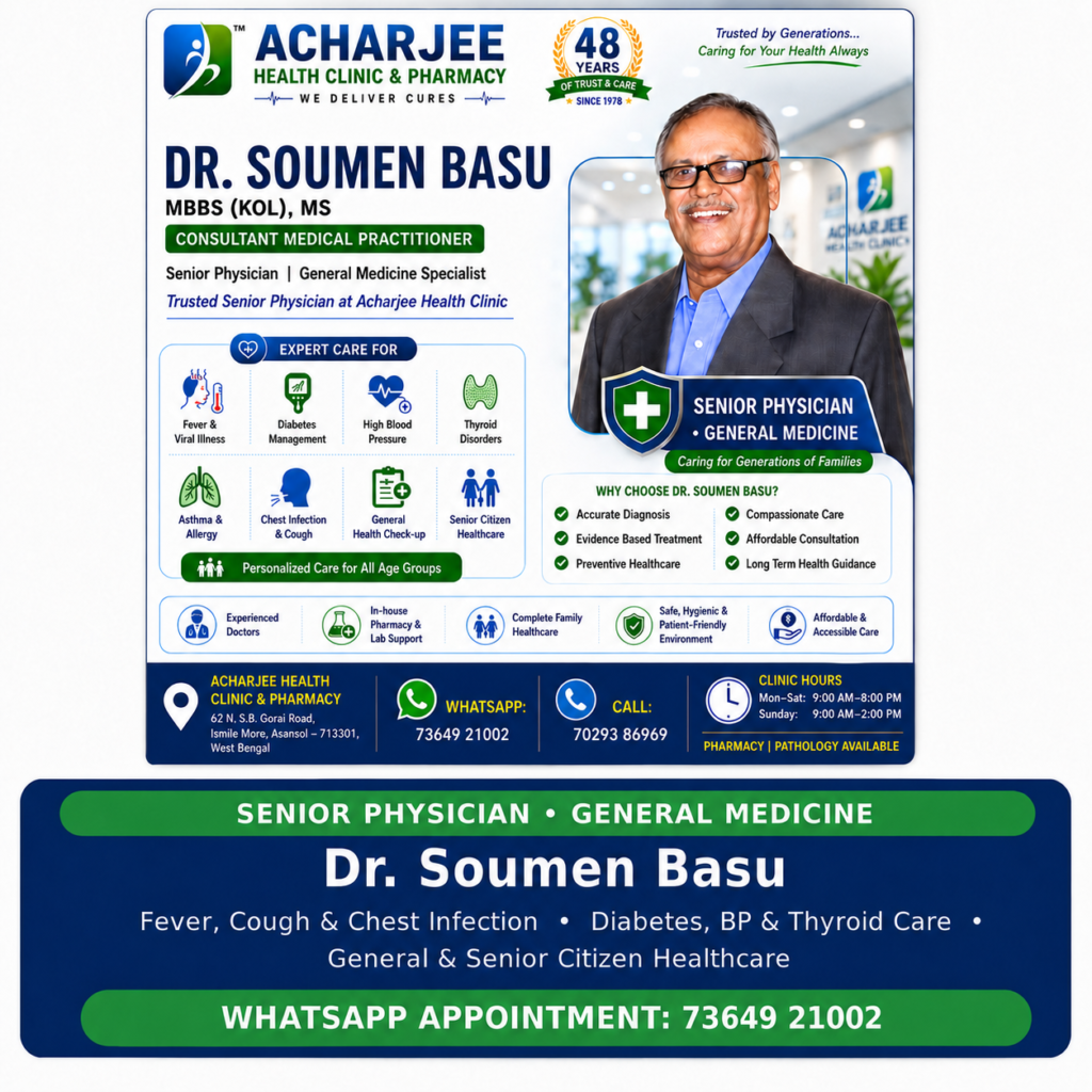 Dr Soumen Basu General Medicine Asansol