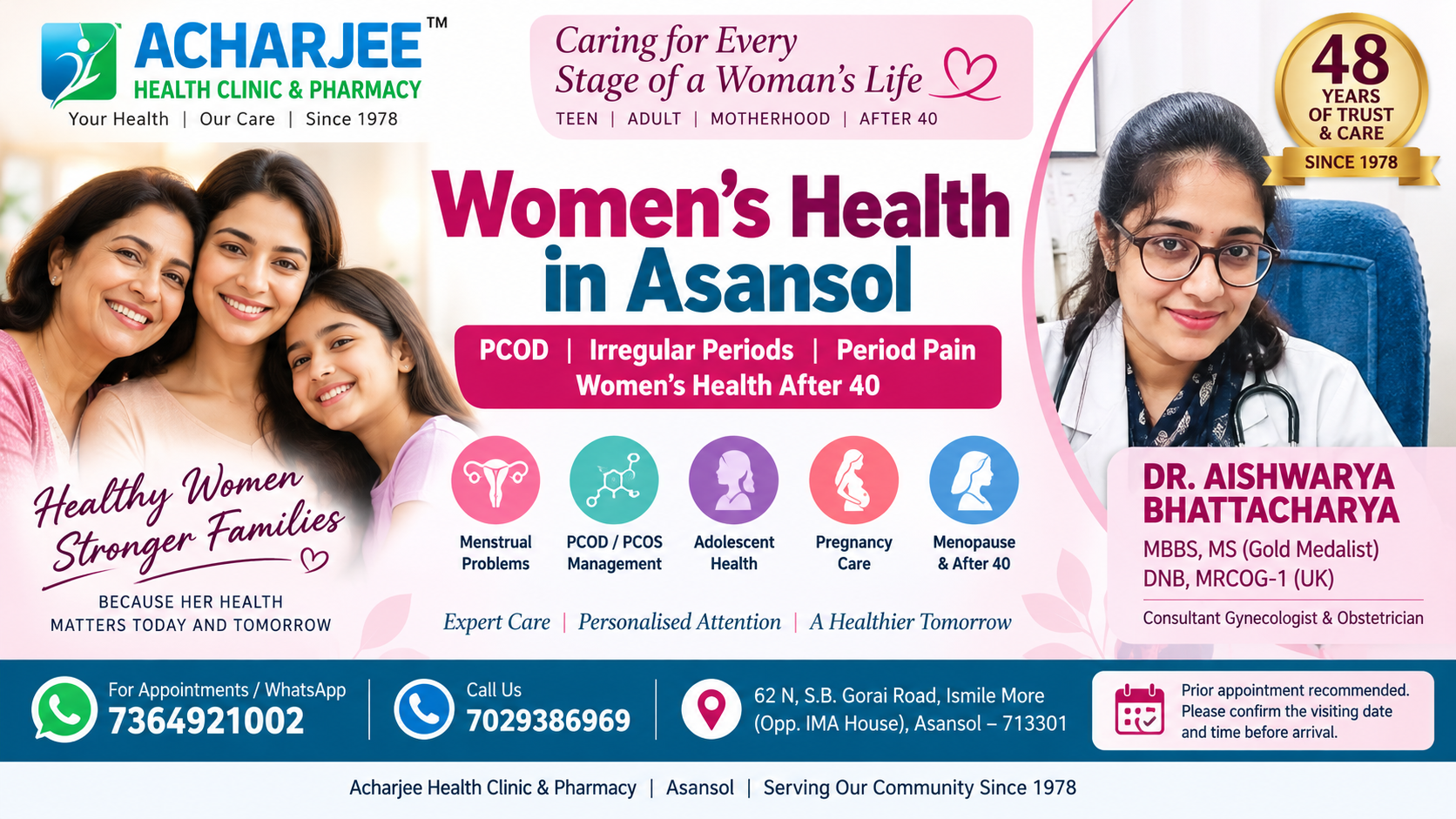 Gynecologist in Asansol: PCOD, Period Pain & Women’s Health After 40