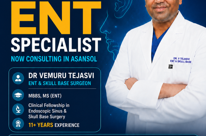 Dr. Vemuru Tejasvi – Apollo Hyderabad ENT Specialist in Asansol